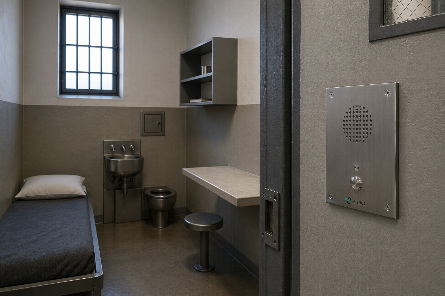 Citofono per cella carceraria e sistema di interfonia penitenziaria